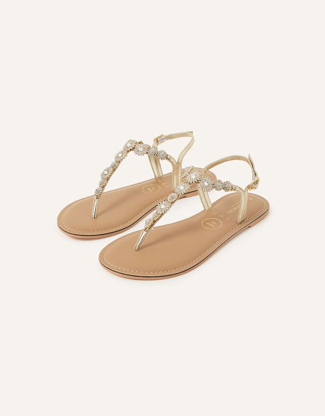 Rome Sparkle Wide Fit Sandals, White (CRYSTAL), large