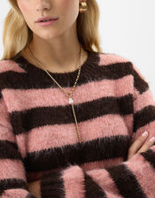 Pearl Charm Lariat Necklace, , large