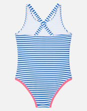 Stripe High Five Swimsuit, Multi (BRIGHTS-MULTI), large
