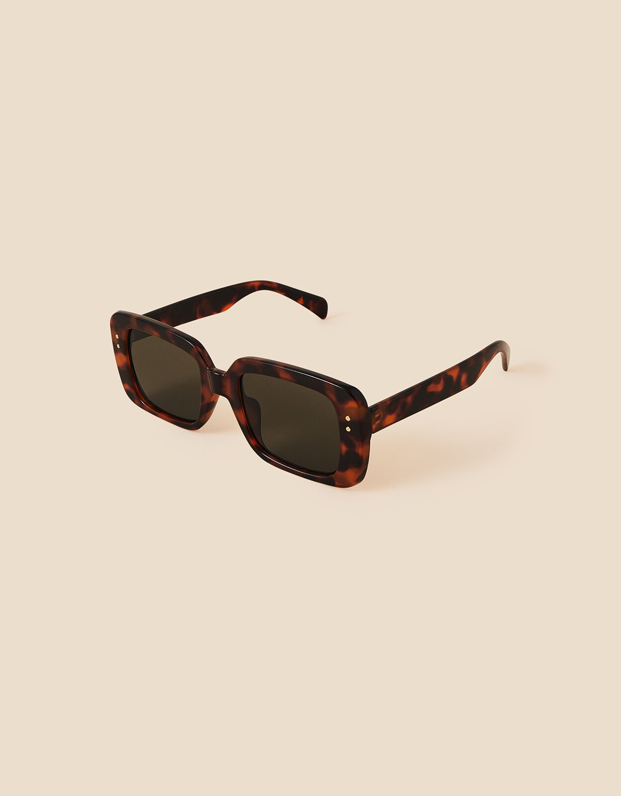 Tortoiseshell sales rectangle sunglasses