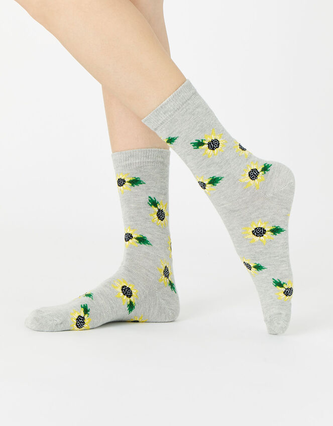Sunflower Ankle Socks, , large