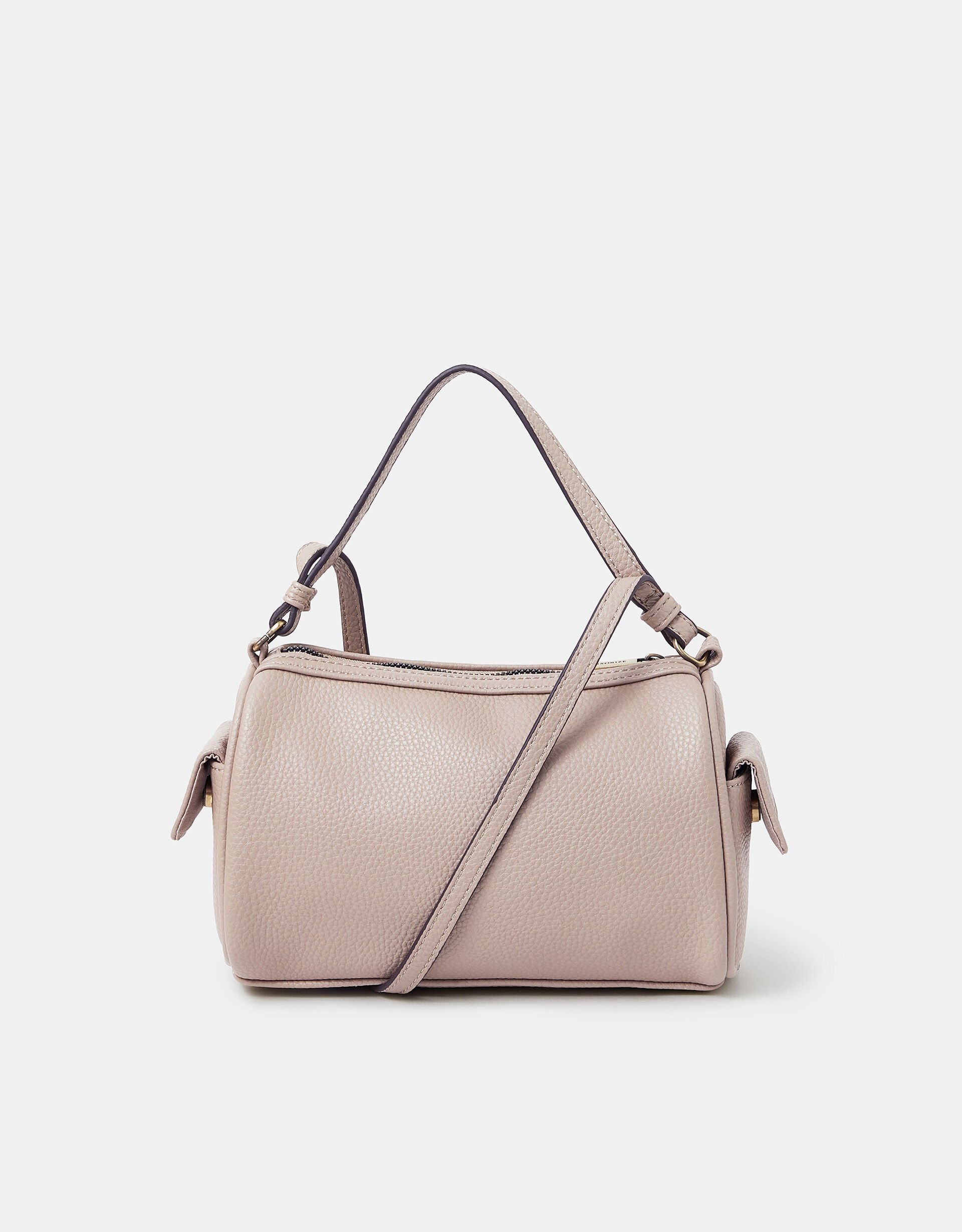 Faux Leather Crossbody Bag Brown | Crossbody Bags