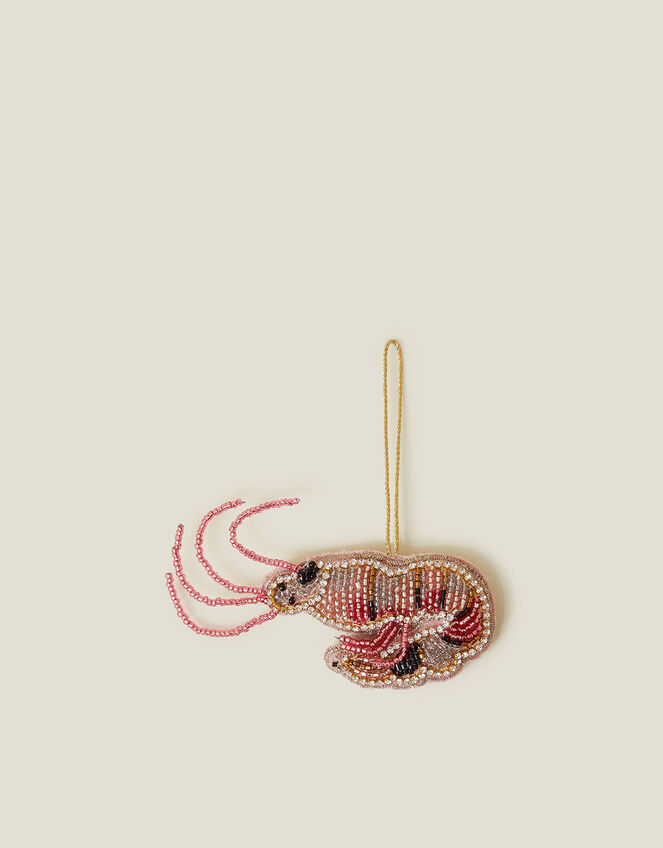 Embellished Prawn Christmas Tree Decoration, , large