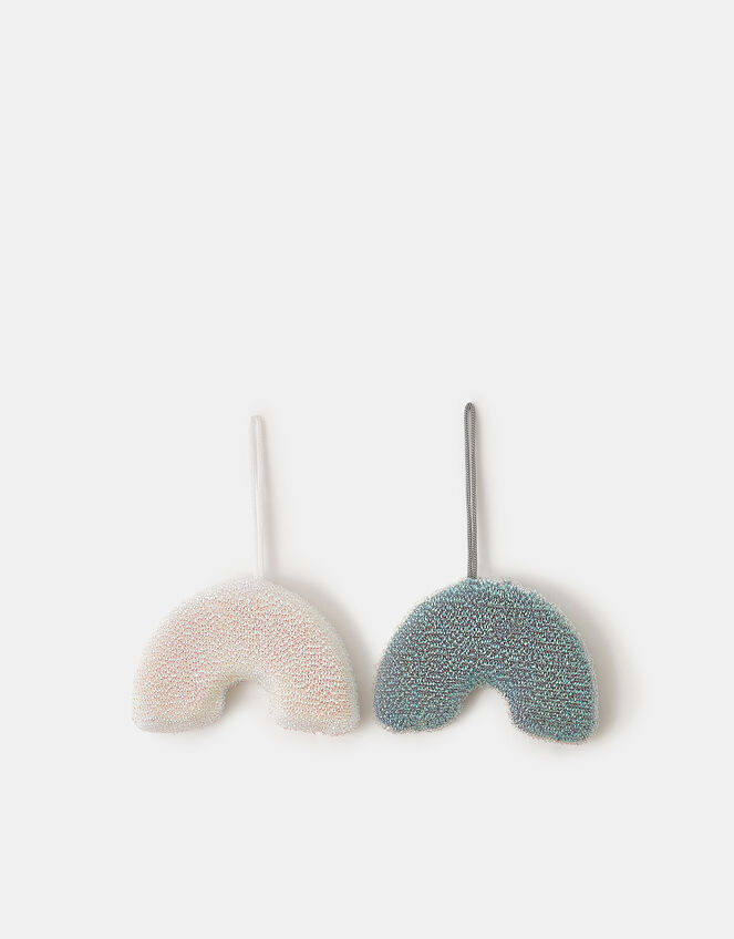 2-Pack Kikkerland Rainbow Scrub Sponges, , large