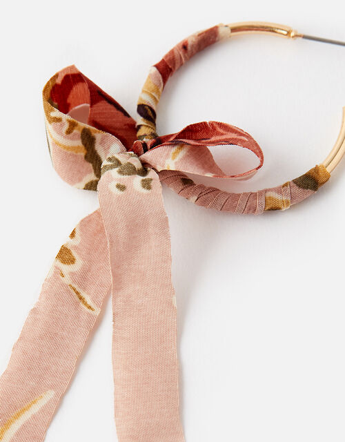 Fabric Bow Hoop Earrings Hoops Accessorize Global