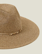 Beaded Trim Fedora, , large