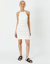 Crochet Mini Dress, Ivory (IVORY), large