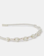Girls Pearl Metal Headband, , large