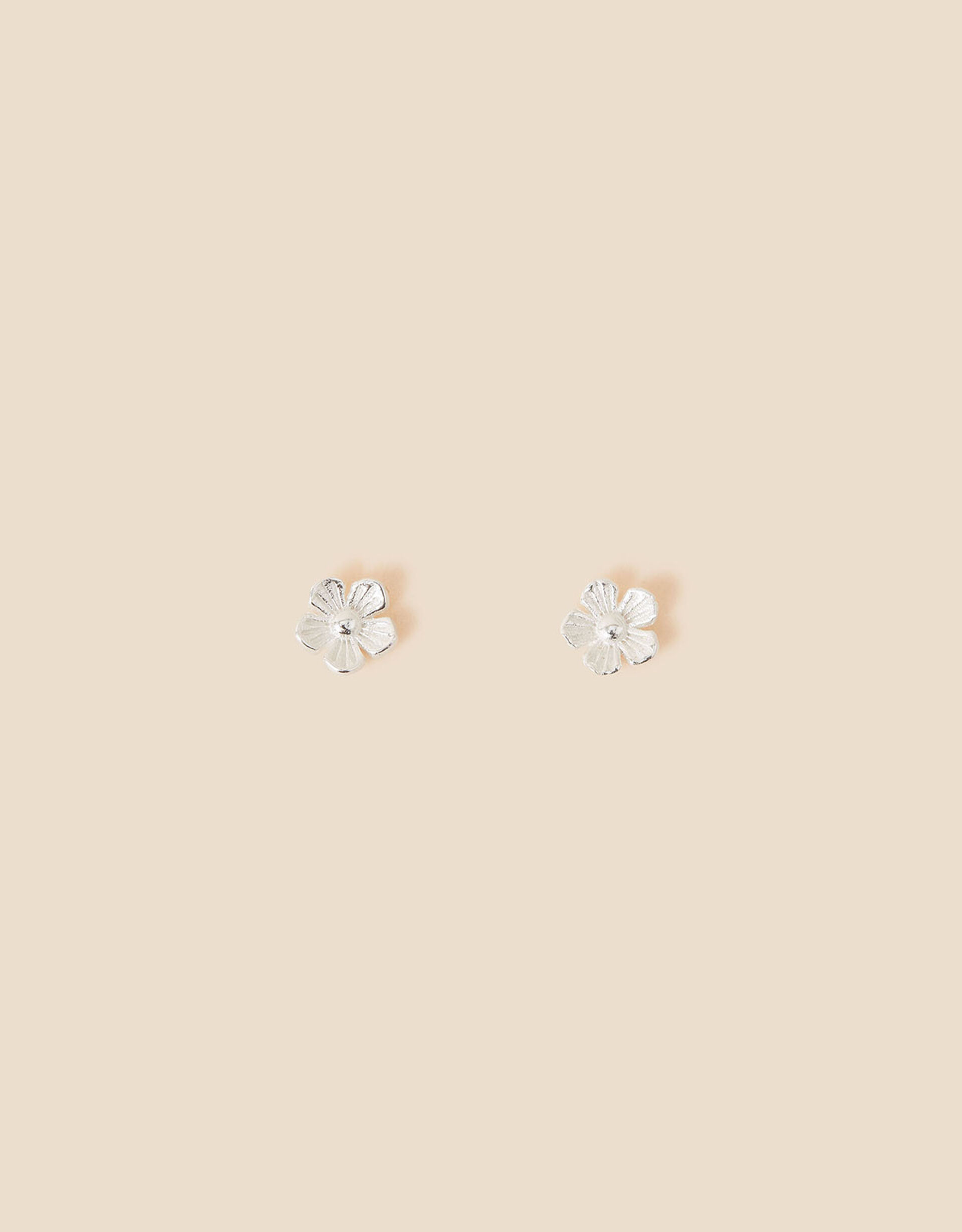 Wild Flower Stud Earrings - Silver main image 1