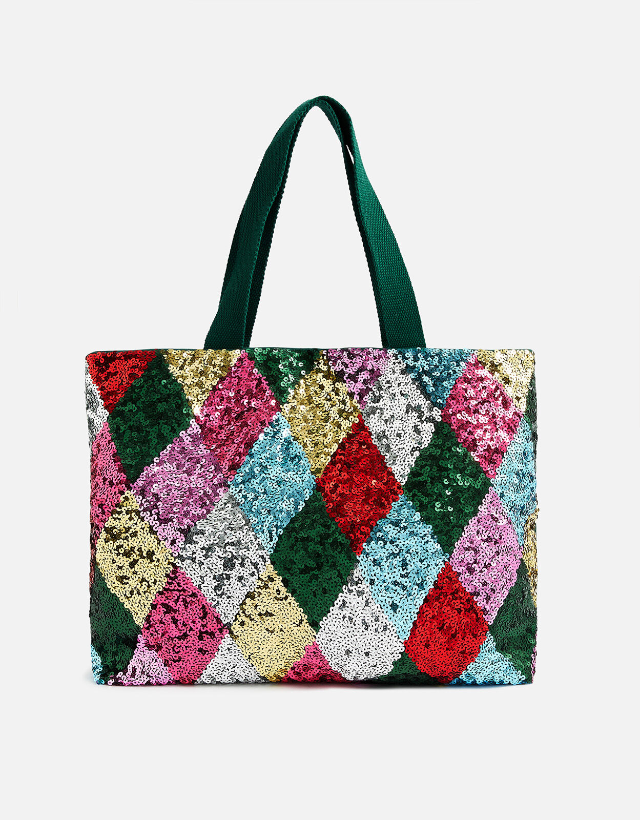 Harlequin Sequin Shopper Bag