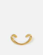14ct Gold-Plated Irregular Cuff Bracelet, , large