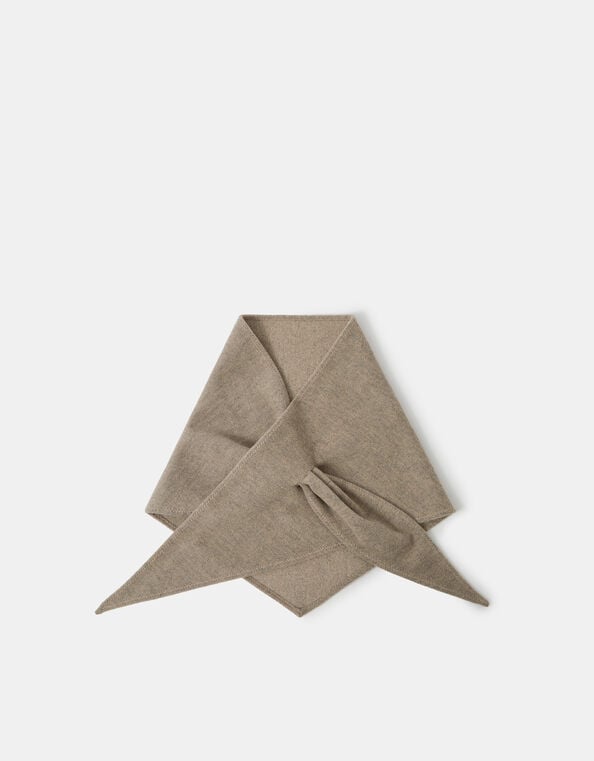 Large Knitted Triangle Scarf, , large