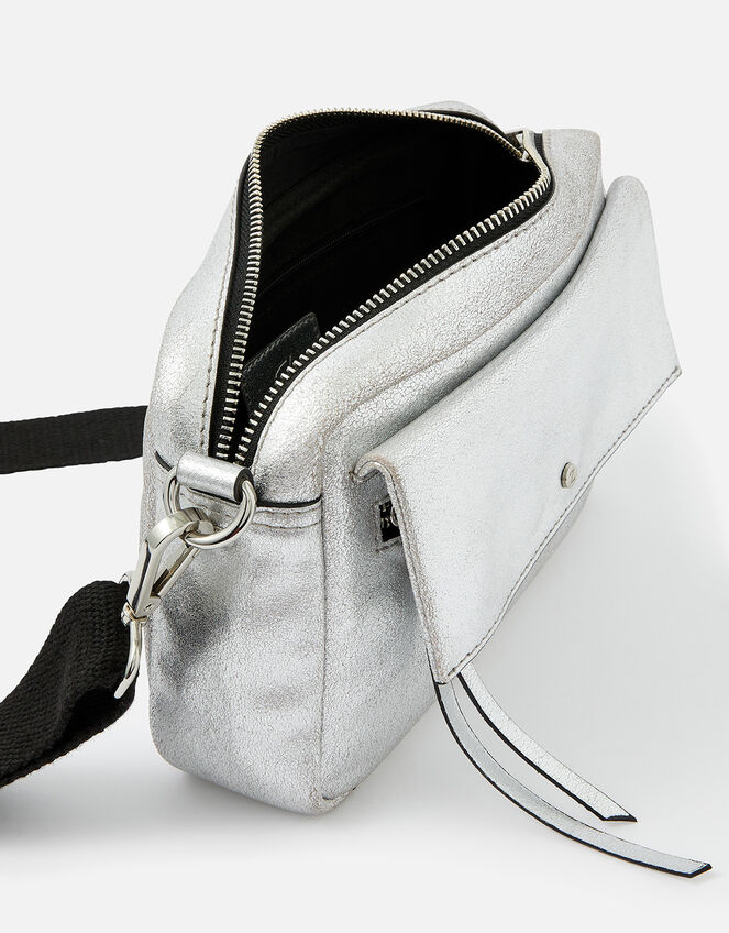 Leather Cross-Body Camera Bag, , large