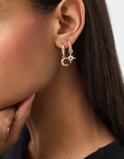 3-Pack Celestial Charm Huggie Hoop Earrings, , large