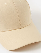 Baseball Cap in Linen Blend, , large