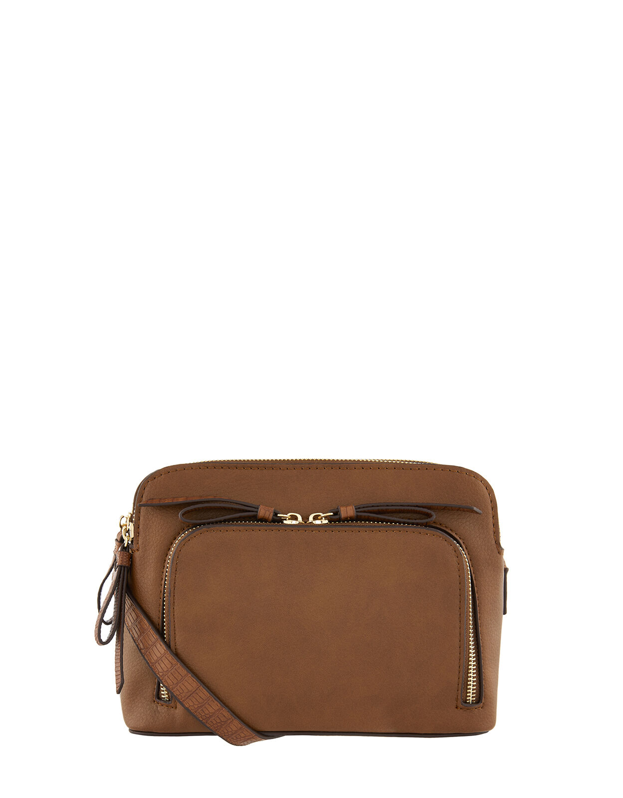 accessorize tan bag