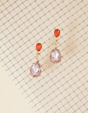 Teardrop Large Gem Drop Earrings, , large