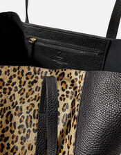 Large Leather Shopper Bag, , large