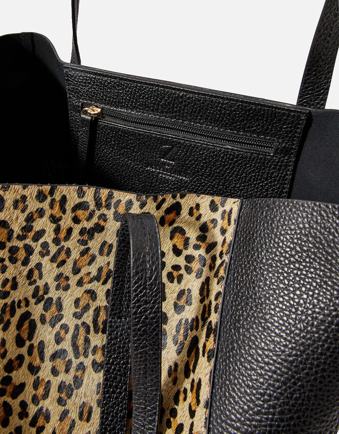 Large Leather Shopper Bag, , large