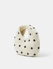 Polka Dot Beaded Bag, , large