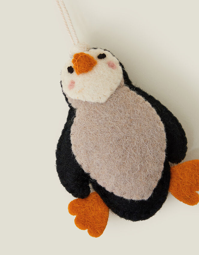 Felt Penguin Christmas Tree Decoration, , large