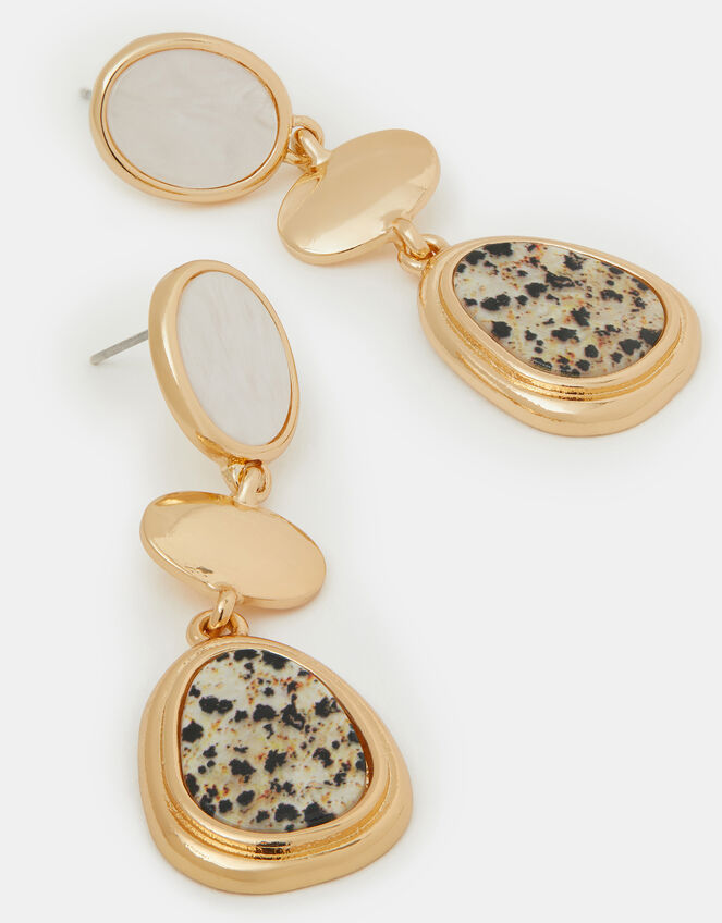 Marbled Drop Earrings, , large