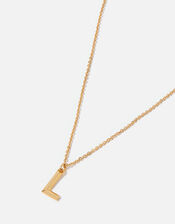 14ct Gold-Plated Initial Pendant Necklace, Gold (GOLD), large