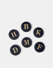 Initial Compact Mirror, Blue (NAVY), large