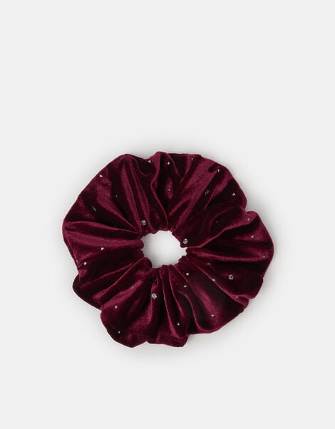 Sparkle Velvet Hair Scrunchie, , large