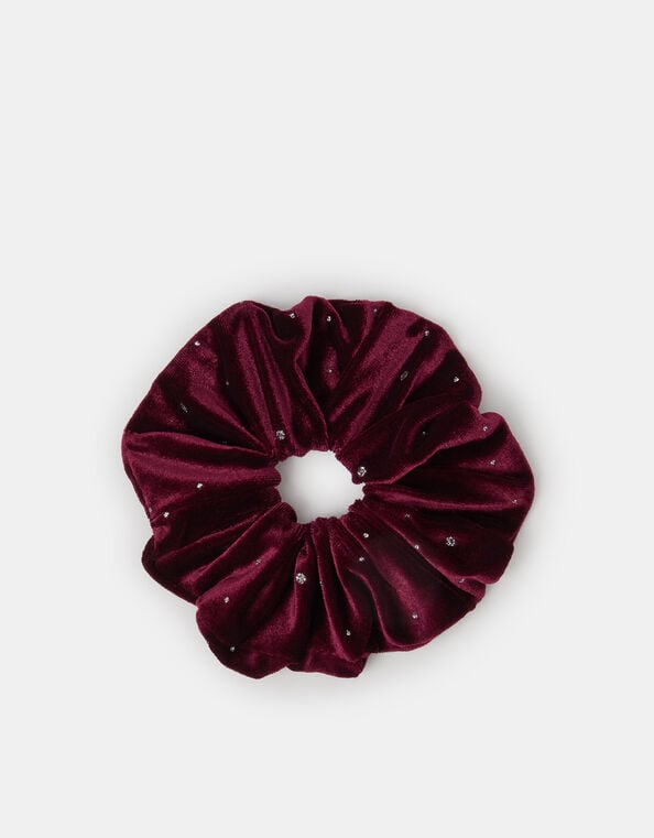 Sparkle Velvet Hair Scrunchie, , large