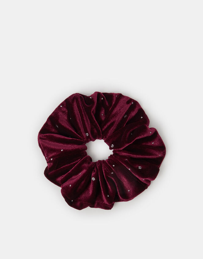 Sparkle Velvet Hair Scrunchie, , large