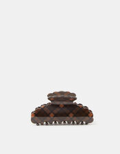 Check Scalloped Edge Claw Clip, , large