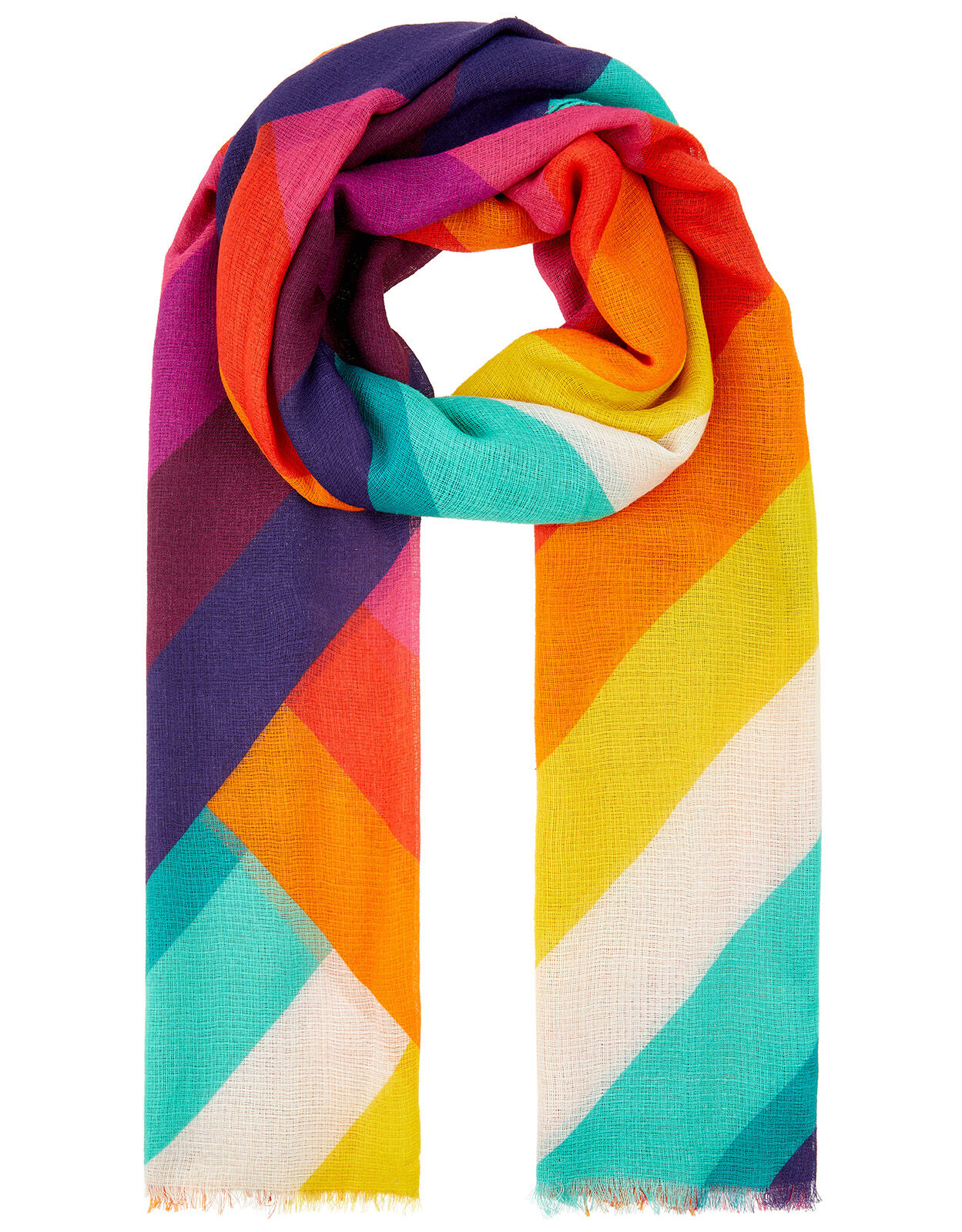 Rainbow Chevron Scarf | Accessorize 