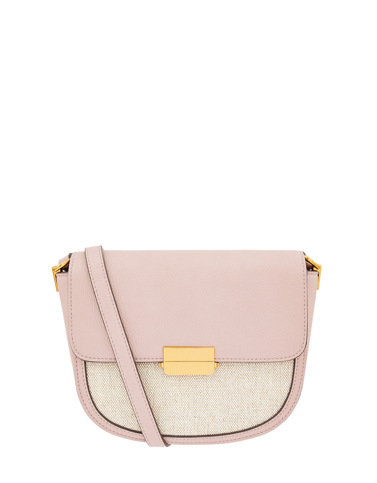 Linen Panel Cross Body Bag