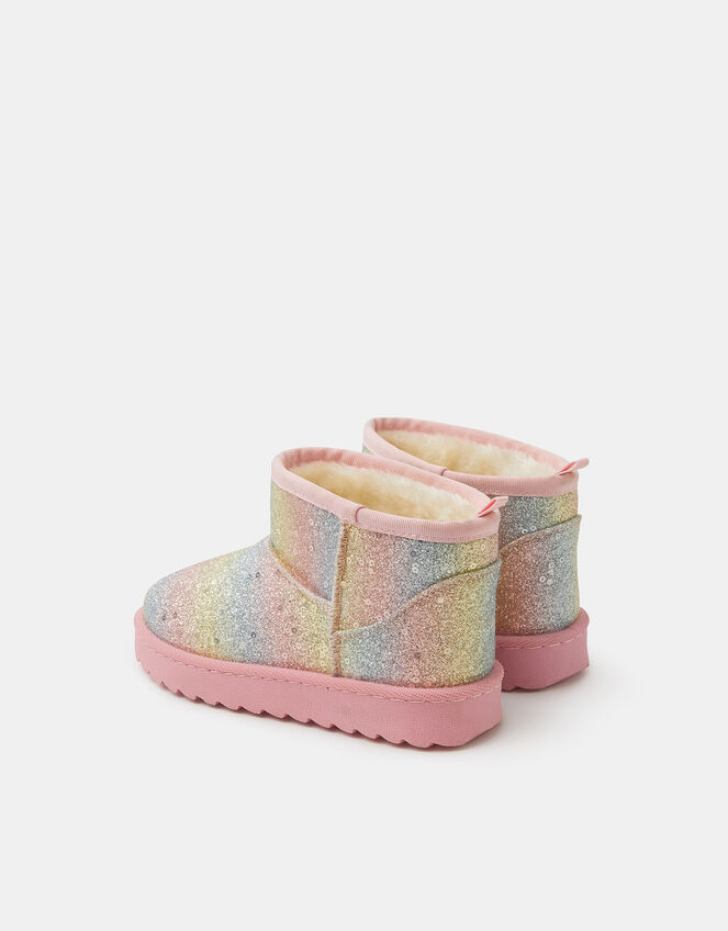 Girls Glitter Ombré Boots, Multi (PASTEL MULTI), large