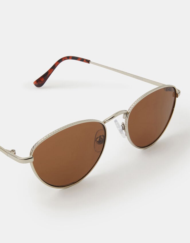 Metal Frame Cat Eye Sunglasses, , large