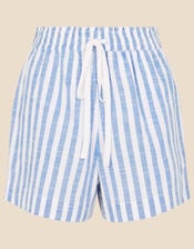 Stripe Co-ord Shorts, Blue (LIGHT BLUE), large