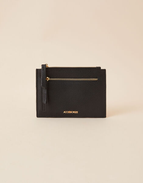 Zip Card Holder, Black (BLACK), large