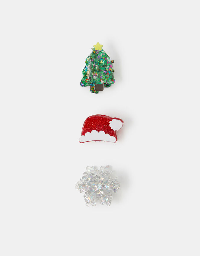 3-Pack Christmas Claw Clips, , large
