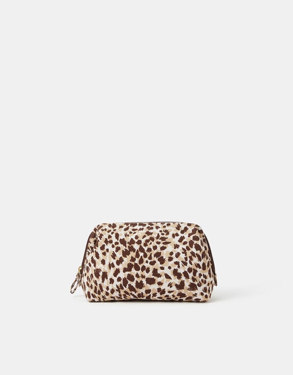 Cheetah Print Make Up Bag, , large