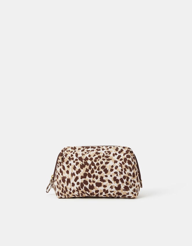 Cheetah Print Make Up Bag, , large