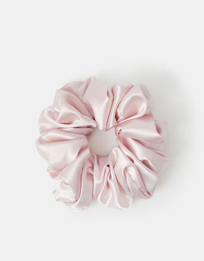 Oversized Satin Hair Scrunchie , , large