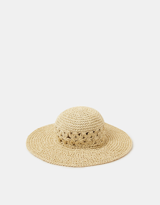 Loose Weave Floppy Hat, , large