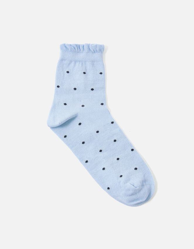 Frill Pinspot Socks, , large