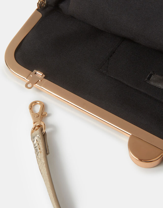 Clip Frame Clutch Bag, Gold (GOLD), large