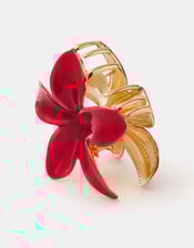 Tropical Flower Enamel Claw Clip, , large