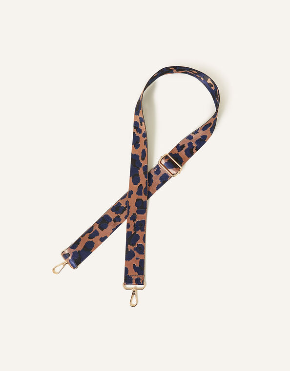 Leopard Print Webbing Bag Strap, , large