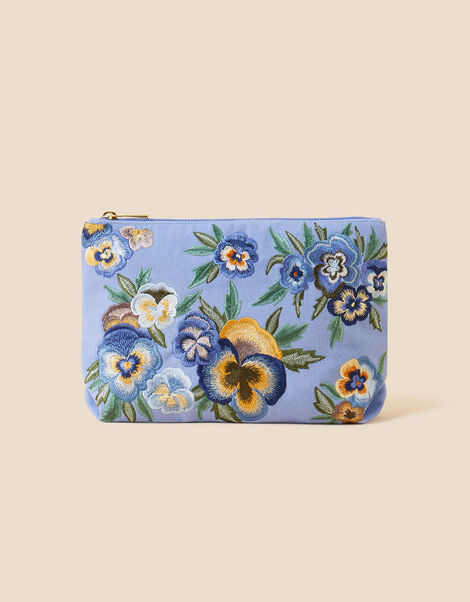 Large Embroidered Make-Up Bag, , large
