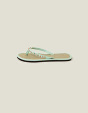 Pretty Beaded Seagrass Footbed, PASTEL MULTI, large