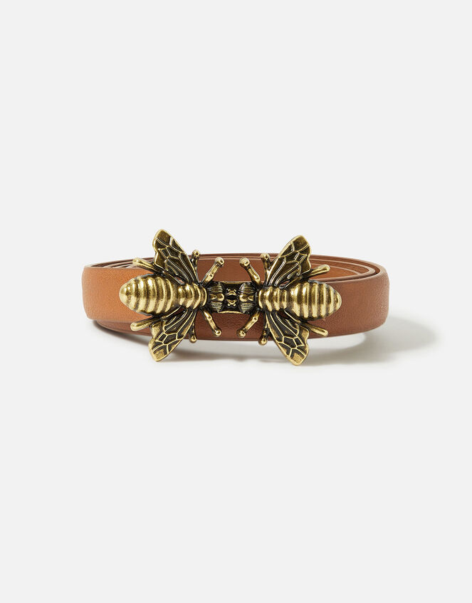 Bee Clasp Belt, Tan (TAN), large